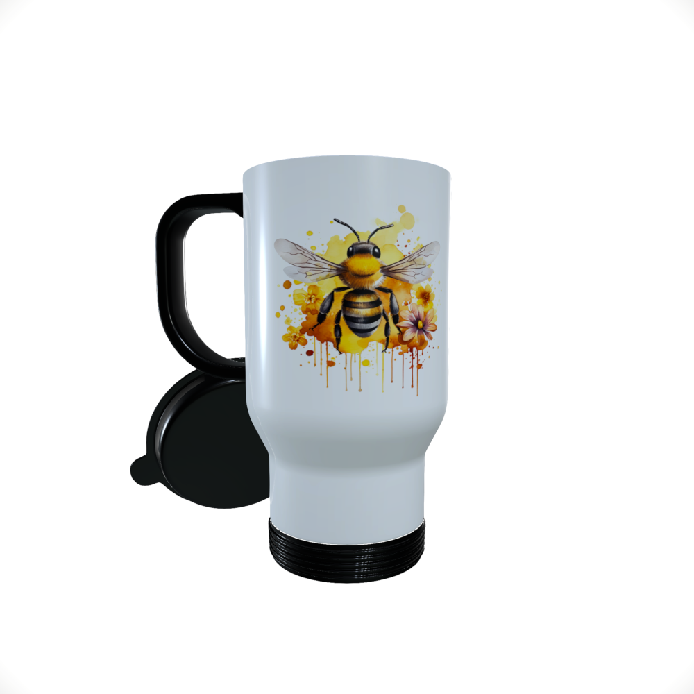 Bee Travel Mug, Bee Travel Mug, Personalised Bee Travel Mug